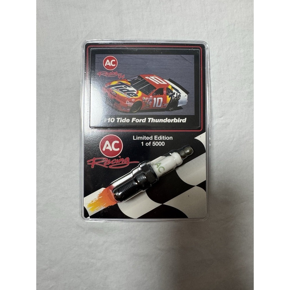 Vintage 94 NASCAR AC Racing #10 Ricky Rudd Plug Card Limited Edition Tide